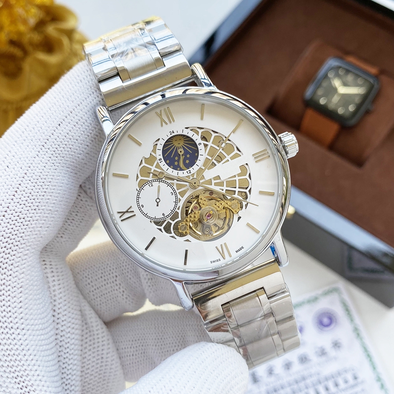 2021 New luxury mens watches 42mm size automatic Mechanical watch designer wristwatches high quality Top brand moon Phase Steel strap Fashion Gift style
2021 New luxury mens watches 42mm size automatic Mechanical watch designer wristwatches high quality Top brand moon Phase Steel strap Fashion Gift style