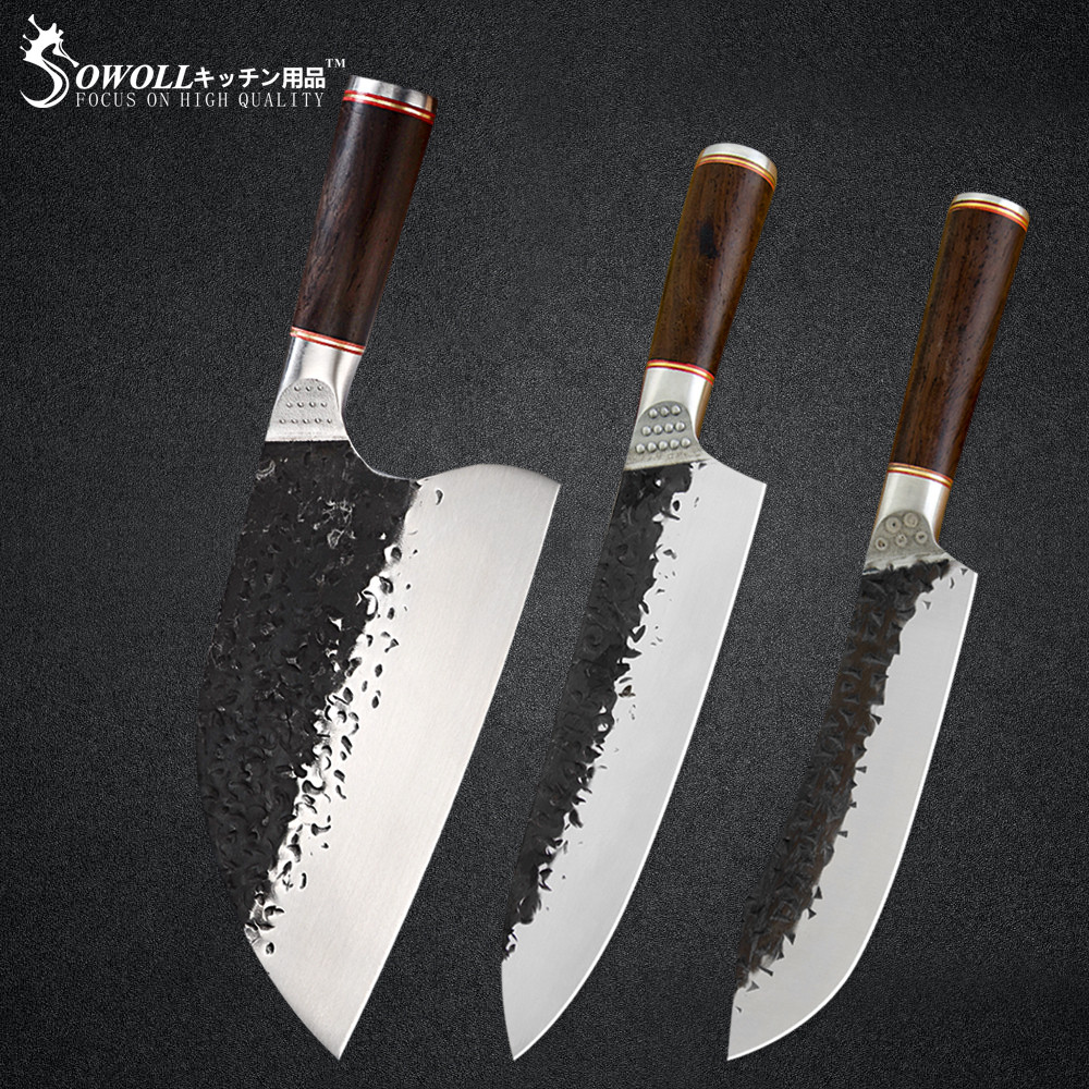 Sowo 3pcs Handmade Forged Chef Knife Boning Sicing Knife Butcher Meat Fish Steak Cooking Toos Surviva Hiking Camping Toos
Sowo 3pcs Handmade Forged Chef Knife Boning Sicing Knife Butcher Meat Fish Steak Cooking Toos Surviva Hiking Camping Toos