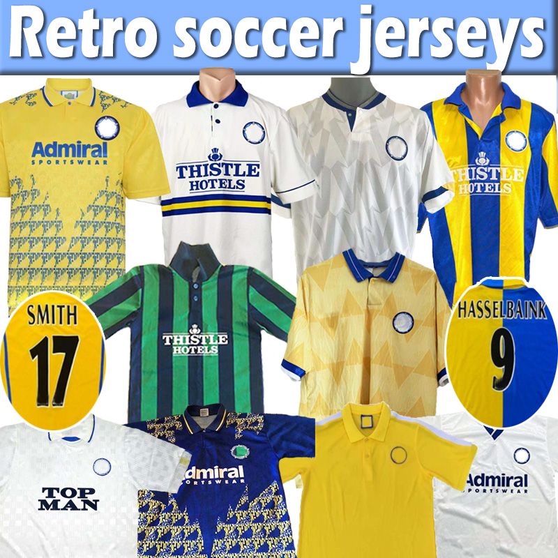 Retro LEEDS HASSELBAINK Soccer Jersey 72 77 78 1989 90 91 92 93 96 97 98 99 2000 01 united SMITH KEWELL home white away HOPKIN Classic vintage ancient Football shirt top, 1995-96
Retro LEEDS HASSELBAINK Soccer Jersey 72 77 78 1989 90 91 92 93 96 97 98 99 2000 01 united SMITH KEWELL home white away HOPKIN Classic vintage ancient Football shirt top, 1995-96