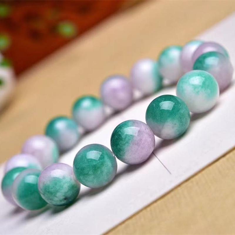 Beaded, Strands Natural Purple And White Jade Chalcedony Beaded Bracelets Women 8-12 Mm Crystal Stone Brcelet DIY Accessories Gift
Beaded, Strands Natural Purple And White Jade Chalcedony Beaded Bracelets Women 8-12 Mm Crystal Stone Brcelet DIY Accessories Gift