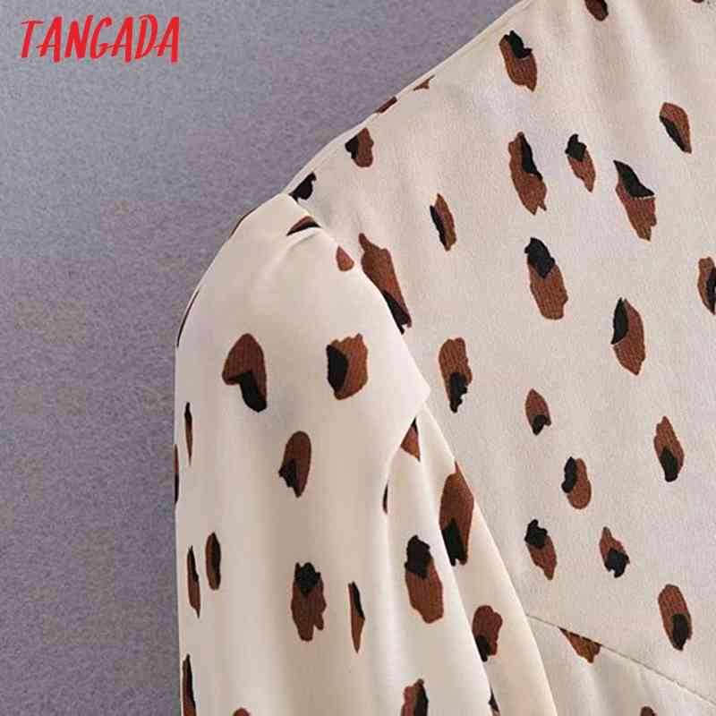 Fashion Women Leopard Print Chiffon Arrival Bow Long Sleeve Ladies O Neck Zipper Mini Dress Vestidos 5D26 210416