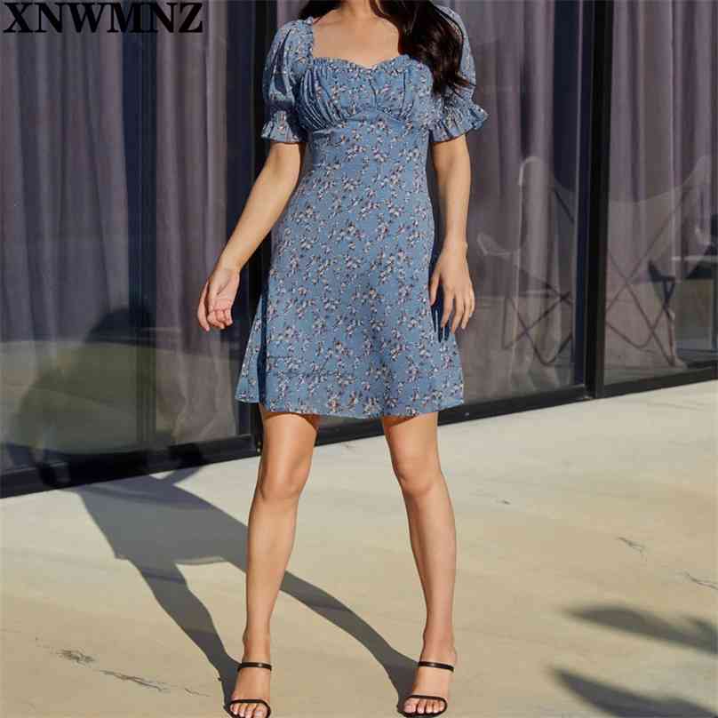 Dress Vintage Flare Short Sleeve Women Floral Print Split Opens mini Dresses Holiday Summer Chiffon Vestidos robe 210520, White
Dress Vintage Flare Short Sleeve Women Floral Print Split Opens mini Dresses Holiday Summer Chiffon Vestidos robe 210520, White