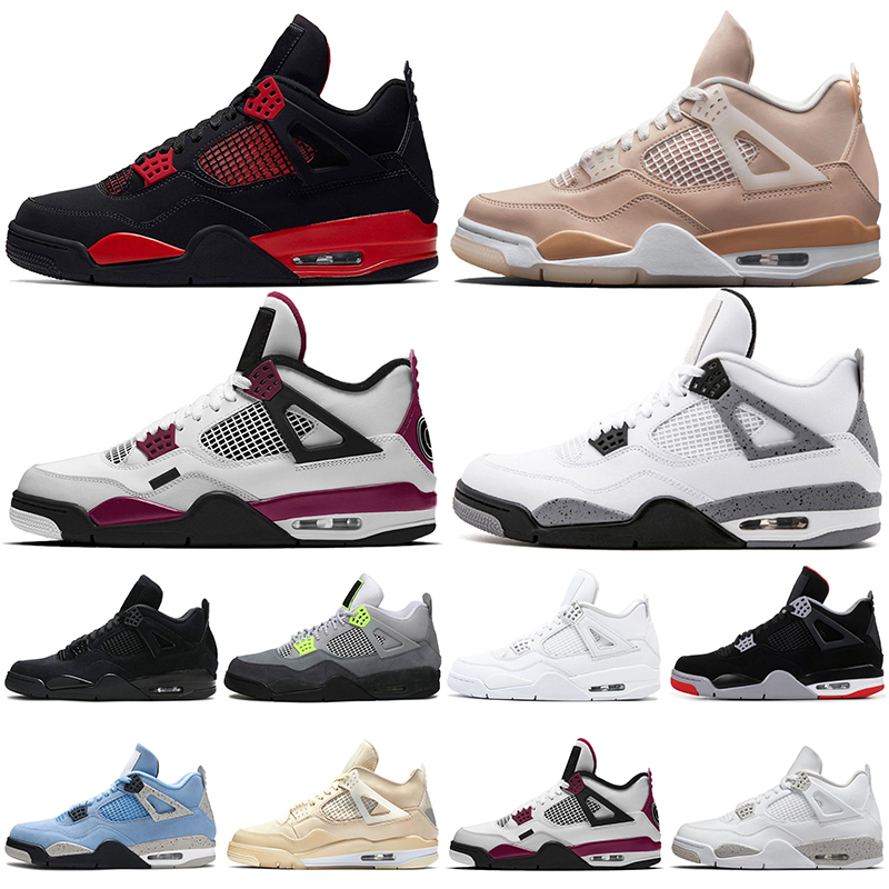 Retro Air Jordan 4 Basketball Shoes Jorden Jumpman 4s AJ4 University Blue Sail Red Thunder Shimmer Taupe Haze Men Women Sports Trainers Snea
Retro Air Jordan 4 Basketball Shoes Jorden Jumpman 4s AJ4 University Blue Sail Red Thunder Shimmer Taupe Haze Men Women Sports Trainers Snea