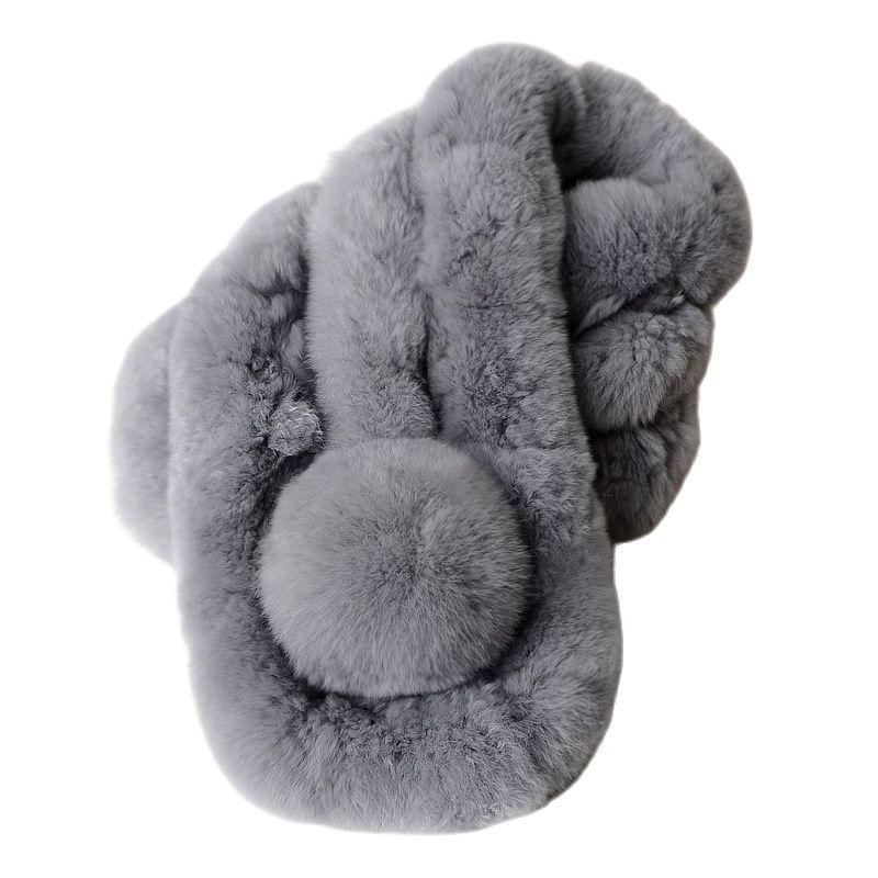 Scarves Rex Fur Scarf Keeps Warm In Winter Ladies Short Solid Color Leather Grass Collar Fashionable High-Quality
Scarves Rex Fur Scarf Keeps Warm In Winter Ladies Short Solid Color Leather Grass Collar Fashionable High-Quality
