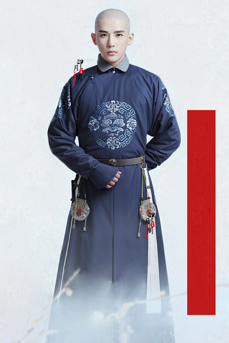 Ancient China Ethnic Clothing Qing Dynasty men Manchu clothes Kangxi Qianlong King's Dragon Robe Film TV Performance Emperor's Royal Costume