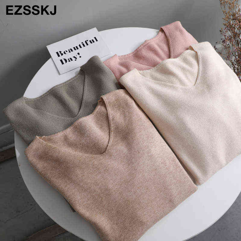 chic casual Autumn Winter Basic Sweater pullovers Women v-neck Solid Knit Slim Pullover female Long Sleeve warm Khaki Sweater 211109, Gray green
chic casual Autumn Winter Basic Sweater pullovers Women v-neck Solid Knit Slim Pullover female Long Sleeve warm Khaki Sweater 211109, Gray green
