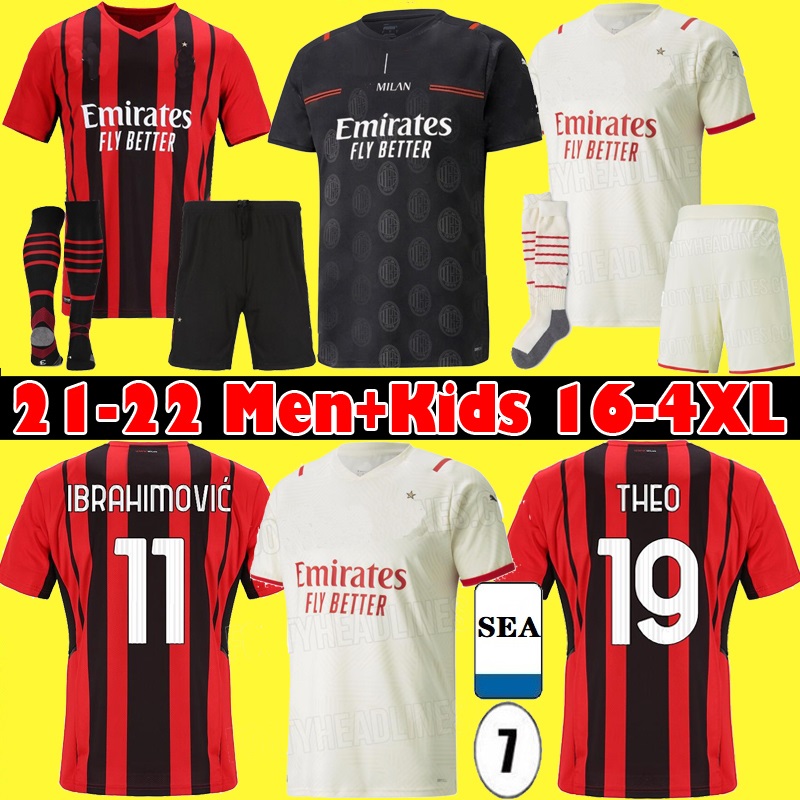 S-4XL 21 22 IBRAHIMOVIC AC soccer jerseys 2021 2022 PIATEK Home third football shirt PAQUETA THEO uniforms Milan maillot de foot Men kids kit, Red
S-4XL 21 22 IBRAHIMOVIC AC soccer jerseys 2021 2022 PIATEK Home third football shirt PAQUETA THEO uniforms Milan maillot de foot Men kids kit, Red