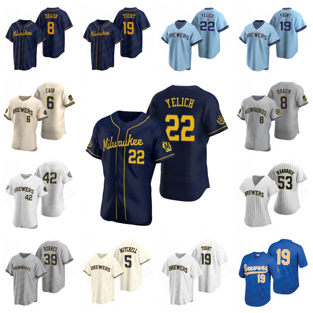 Milwaukee 22 Christian Yelich Brewers Jersey 8 Ryan Braun 53 Brandon Woodruff 12 Justin Smoak 6 Lorenzo Robin Yount Cain Keston Hiura 2 Luis, Blue;black
Milwaukee 22 Christian Yelich Brewers Jersey 8 Ryan Braun 53 Brandon Woodruff 12 Justin Smoak 6 Lorenzo Robin Yount Cain Keston Hiura 2 Luis, Blue;black