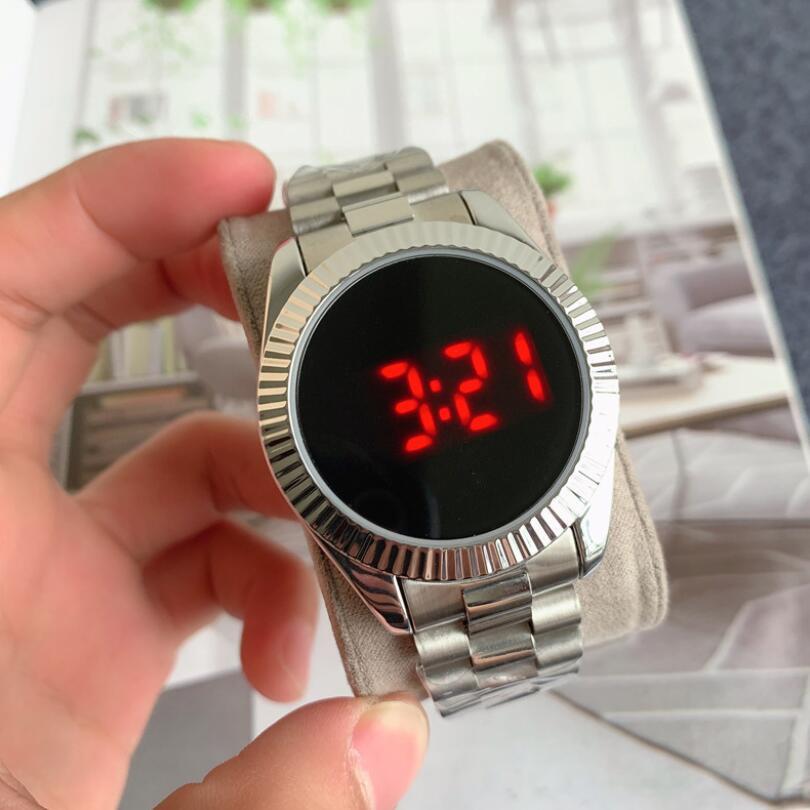 Top brand men watch Silver gold LED touch screen clock mens famous wristwatch stainless steel red blue light fashion logo digital sports male luxury watches orologio, Gift box
Top brand men watch Silver gold LED touch screen clock mens famous wristwatch stainless steel red blue light fashion logo digital sports male luxury watches orologio, Gift box