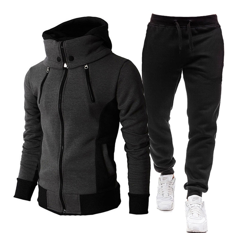 Autumn Winter Tracksuit Men Suits Casual High Callor Hoodie + Pant Sportswear Male Warm Zipper Sweatshirts /jacket Two Piece Set 211028, White
Autumn Winter Tracksuit Men Suits Casual High Callor Hoodie + Pant Sportswear Male Warm Zipper Sweatshirts /jacket Two Piece Set 211028, White