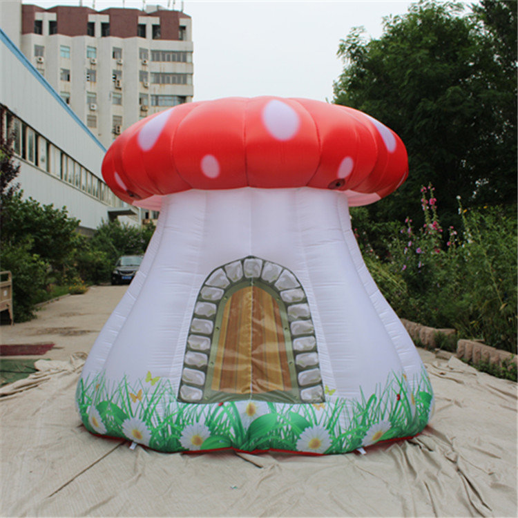 Outdoor Advertising Giant Inflatable Balloon Mushroom Tent With Blower For Nightclub Decoartion Or Wedding Decor