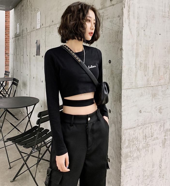 Sexy Long Sleeves T Shirt for Women Elasticity Korean Style Clothes Slim Tshirt Female Skinny Women' Tops Spring, Black
Sexy Long Sleeves T Shirt for Women Elasticity Korean Style Clothes Slim Tshirt Female Skinny Women' Tops Spring, Black