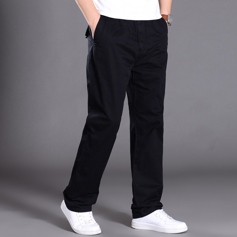 Summer thin men's overalls, men's sports pants, men's casual fashion pants, straight-leg trousers, loose and fat XL tide, Black
Summer thin men's overalls, men's sports pants, men's casual fashion pants, straight-leg trousers, loose and fat XL tide, Black