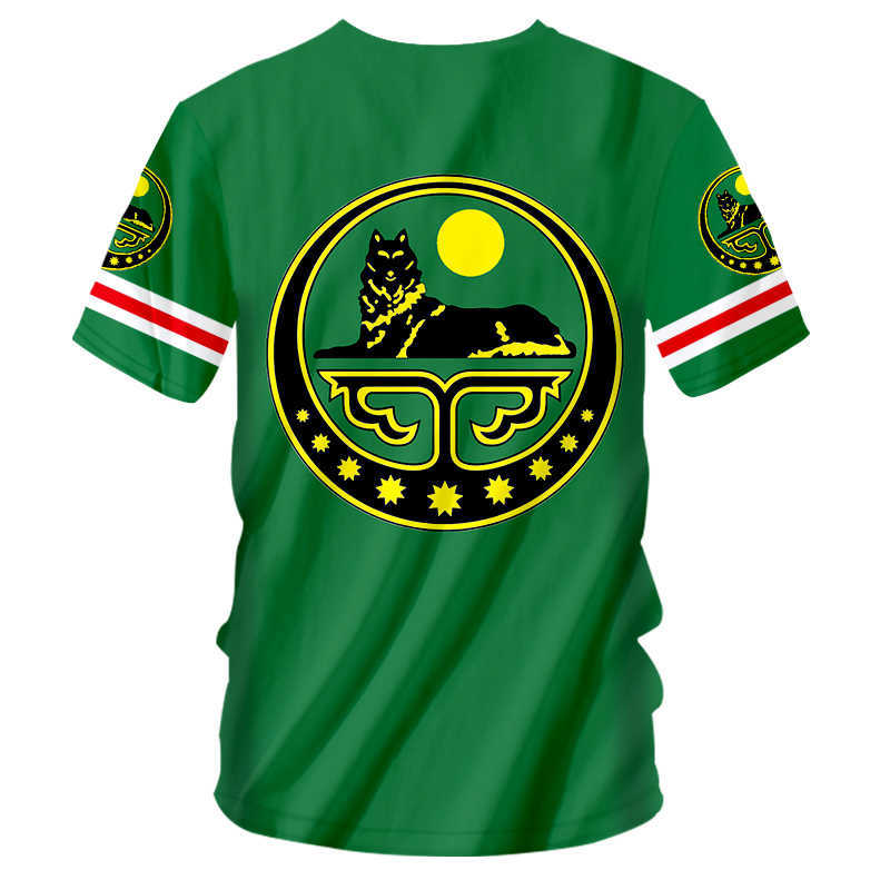 UJWI CHECHNYA 3D Shirt Custom Made Name Number Grozny T-shirt Print Flag Word Russian Russia Rossiya Argun Gudermes Clothes 210629