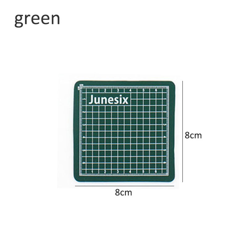 1pcs 8X8cm Mini Cutting Mat PVC Material Portable Writing Pads Sewing Machine Tools 7 colors optional
