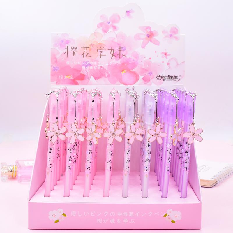 Gel Pens 48pcs Writing Pen Black Ink Cherry Blossom Pendant For Cute Stationery Kawaii Office School Supplies 0.5mm
Gel Pens 48pcs Writing Pen Black Ink Cherry Blossom Pendant For Cute Stationery Kawaii Office School Supplies 0.5mm