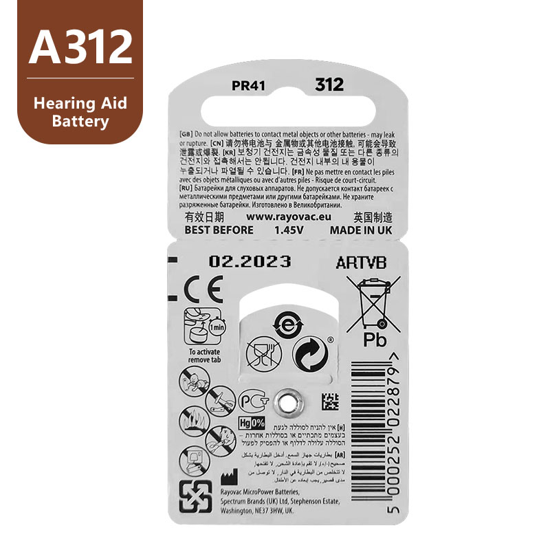 120 Pcs Rayovac Peak Zinc Air Hearing Aid Batteries A13 PR48 ZA13 A312 PR41 ZA312 10A PR70 ZA10 Battery For Hearing aidsScouts
120 Pcs Rayovac Peak Zinc Air Hearing Aid Batteries A13 PR48 ZA13 A312 PR41 ZA312 10A PR70 ZA10 Battery For Hearing aidsScouts