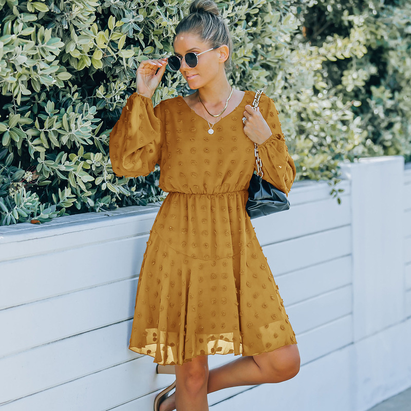 Women's 2021 Autumn and Winter New Foreign Trade Hot Style Skirt V-neck Long-sleeved Mesh Dress, Black;gray
Women's 2021 Autumn and Winter New Foreign Trade Hot Style Skirt V-neck Long-sleeved Mesh Dress, Black;gray