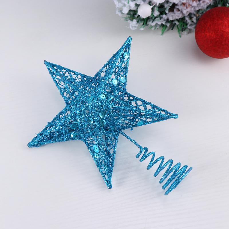 Christmas Decorations 20cm Tree Iron Star Topper Glittering Decoration Ornaments (Blue)
Christmas Decorations 20cm Tree Iron Star Topper Glittering Decoration Ornaments (Blue)