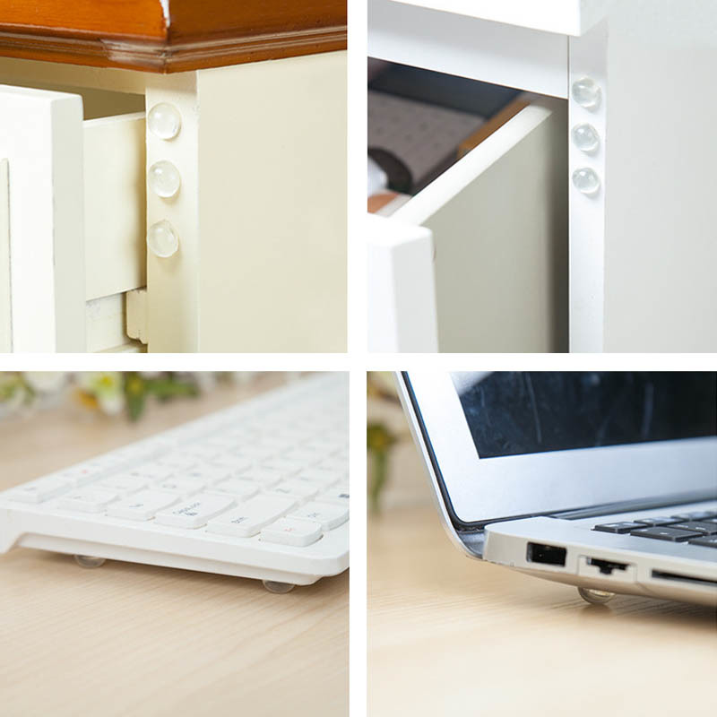 Transparent24Pcs Cabinet Door Furniture Accessories Buffer Pad Soft Cushion Shock Absorber Bumper Damper Anti Slip Self Adhesive