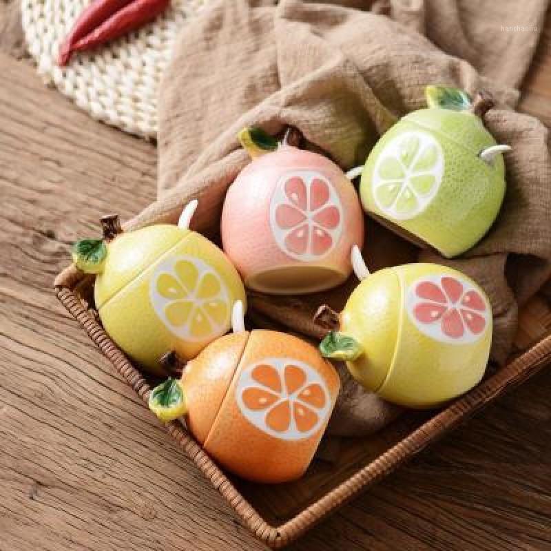 Creative Cute Ceramic Fruit Style Seasoning Jar Kitchen Household Spice Salt Sugar Container Holder Pot With Lid And Spoon
Creative Cute Ceramic Fruit Style Seasoning Jar Kitchen Household Spice Salt Sugar Container Holder Pot With Lid And Spoon