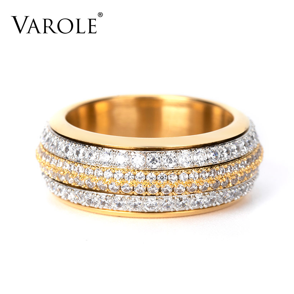VAROLE Rotatable Multilayer Rings For Women Stainless Steel Gold Color Stack Finger Ring Fashion Jewelry Wholesale Anillos Mujer
VAROLE Rotatable Multilayer Rings For Women Stainless Steel Gold Color Stack Finger Ring Fashion Jewelry Wholesale Anillos Mujer