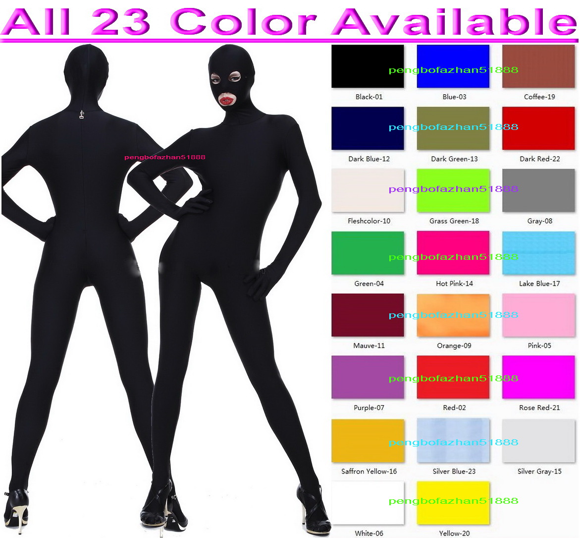 23 Color Lycra Spandex Tights Catsuit Costume Sexy Women Men Bodysuit Costumes Open Eyes and Mouth Unisex Full Outfit Halloween Party Fancy Dress Cosplay Suit P152, Pink
23 Color Lycra Spandex Tights Catsuit Costume Sexy Women Men Bodysuit Costumes Open Eyes and Mouth Unisex Full Outfit Halloween Party Fancy Dress Cosplay Suit P152, Pink