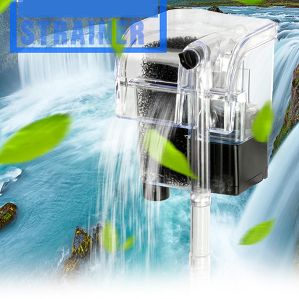 Aquarium Filter Waterfall Filter Lighting Pump Aquarium Wall Mute Filter Plug-In Small Professionals