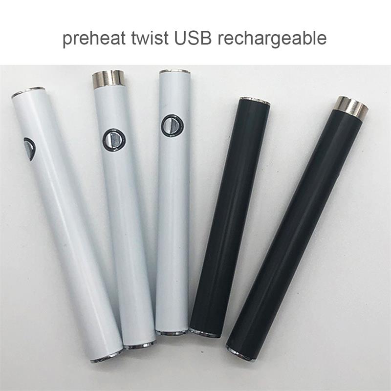 US market Disposable Cigarette Atomizers 350 400mah battery 510 Thread preheating vape Rechargable with USB for cartridge
US market Disposable Cigarette Atomizers 350 400mah battery 510 Thread preheating vape Rechargable with USB for cartridge