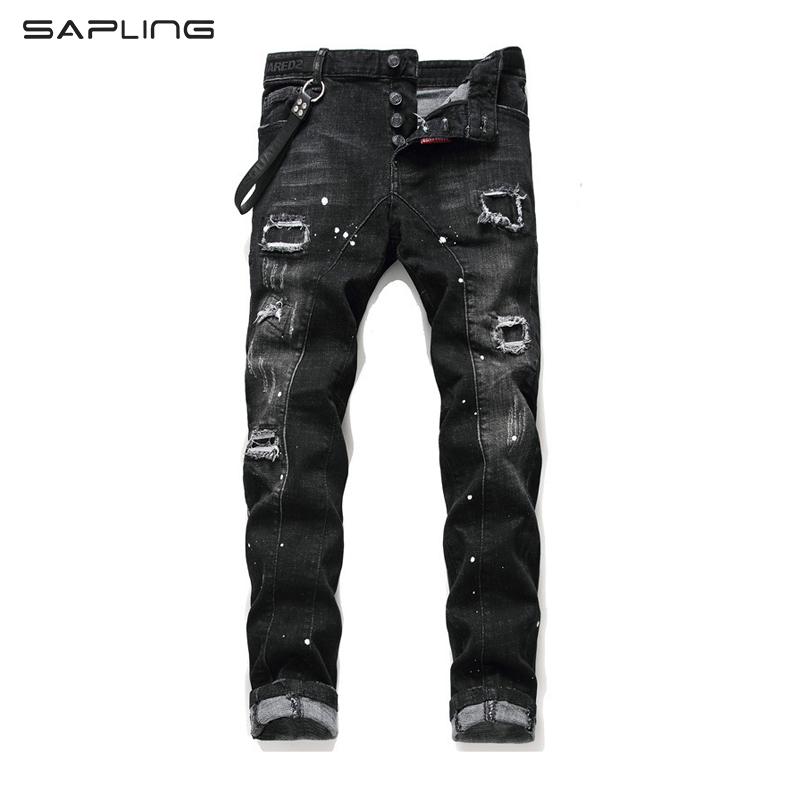 European American Style Mens Slim Jeans Hip Hop Stretch Printed Ripped Splice Streetwear Black For Men Paint Trousers Men's
European American Style Mens Slim Jeans Hip Hop Stretch Printed Ripped Splice Streetwear Black For Men Paint Trousers Men's