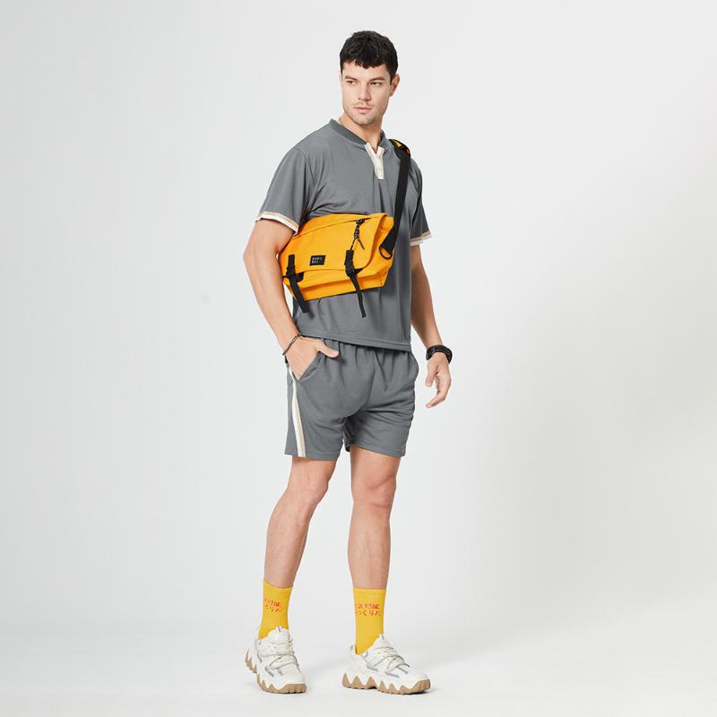 Men's Summer Two Piece Short Sleeve Shorts Tracksuits