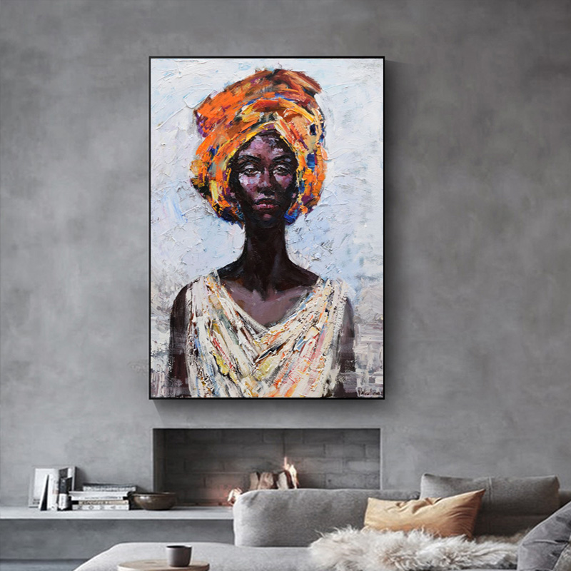 African Queen Black Woman Posters And Prints Modern Canvas Art Wall Painting For Living Room Home Decoration Unframed