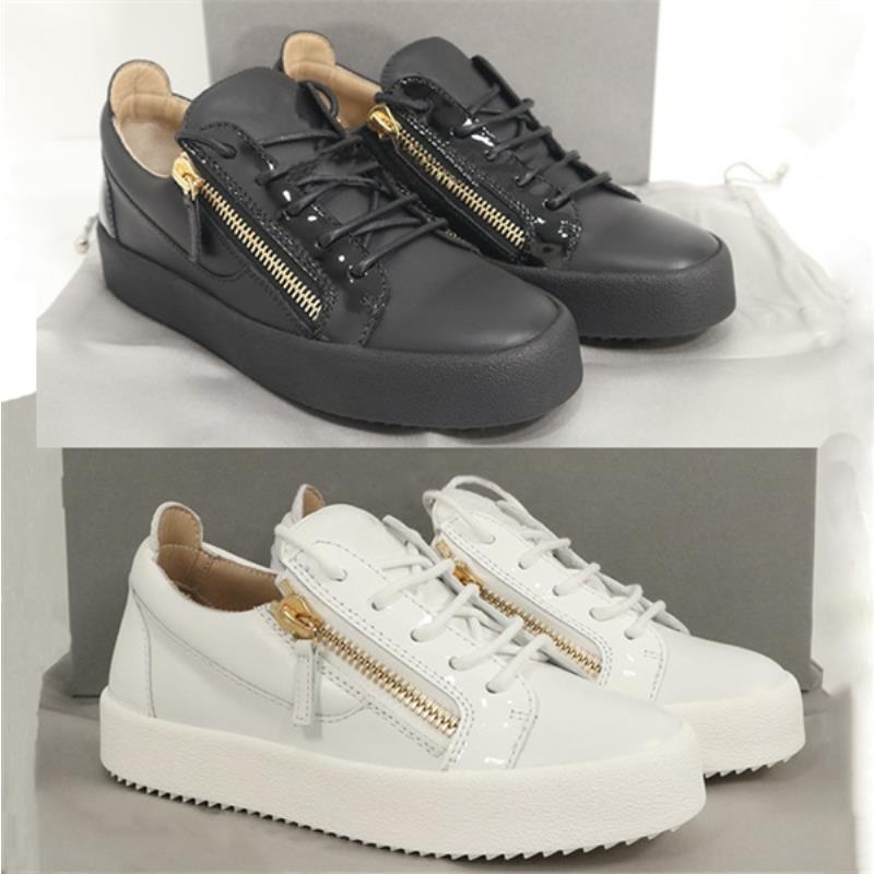 Designer Men Casual Leather Patent Calfskin Shoes Trainers Fashion Women 3 Low-top Sneaker With Gold Zips Frankie White Colors Bl Siqxq, Color 2
Designer Men Casual Leather Patent Calfskin Shoes Trainers Fashion Women 3 Low-top Sneaker With Gold Zips Frankie White Colors Bl Siqxq, Color 2