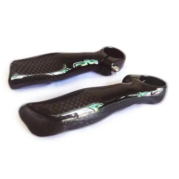 Cycling Bicycle Bike MTB Mountain Carbon Fiber Handlebar Bar End Grip