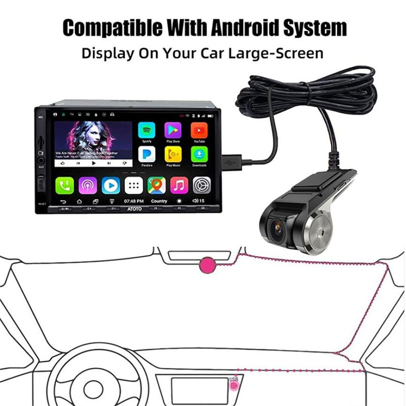 1080p hd car dvr video recorder wifi android usb hidden night vision car camera 170 wide angle dash cam gsensor drive dashcam