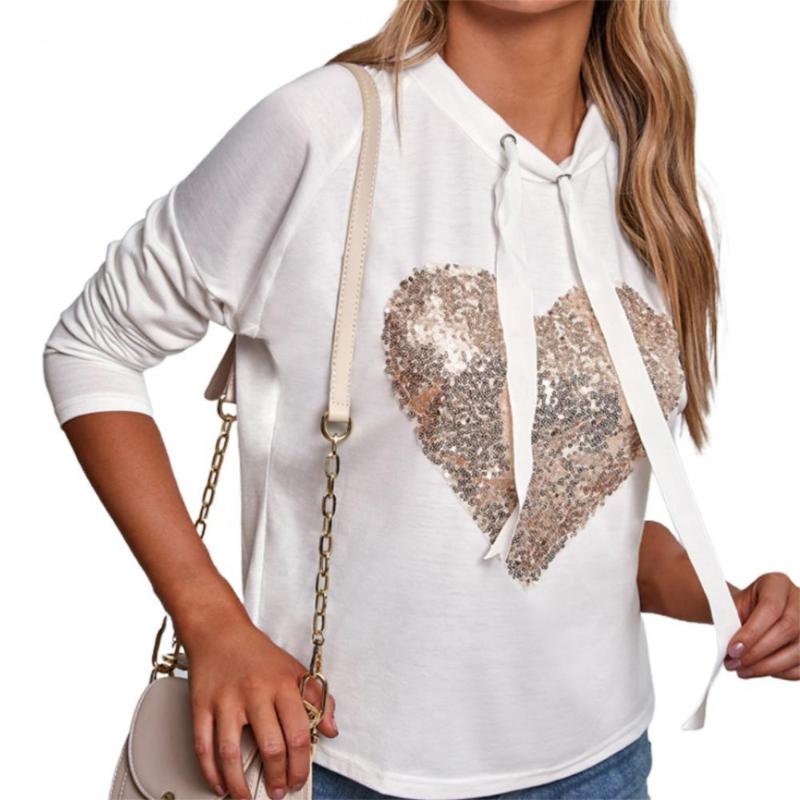 Women's Hoodies & Sweatshirts 2021 Classic Harajuku Kawaii Mujer Sequin Sweatshirt Women Round Neck Korean Streetwear Heart Hoodie Punk Clot, Black
Women's Hoodies & Sweatshirts 2021 Classic Harajuku Kawaii Mujer Sequin Sweatshirt Women Round Neck Korean Streetwear Heart Hoodie Punk Clot, Black