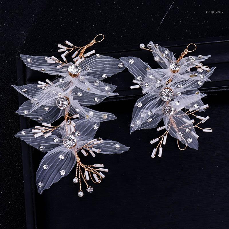 Hair Clips & Barrettes Exquisite Gauze Flowers Hairband Set Korean Fairy Handmade Weave Crystal Headwear Charming Bride Wedding Tiaras EA, Golden;silver
Hair Clips & Barrettes Exquisite Gauze Flowers Hairband Set Korean Fairy Handmade Weave Crystal Headwear Charming Bride Wedding Tiaras EA, Golden;silver