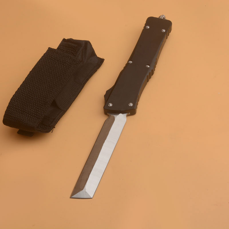 High End Automatic Tactical Knife D2 Satin Blade CNC 6061-T6 Handle Outdoor Camping Hiking Survival EDC Knives With Nylon Bag
High End Automatic Tactical Knife D2 Satin Blade CNC 6061-T6 Handle Outdoor Camping Hiking Survival EDC Knives With Nylon Bag