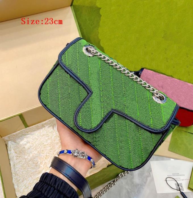 Fashion diagonal shoulder bag designer double letter trend pattern chain bags women's temperament handbag high quality, 1 = 20cm
Fashion diagonal shoulder bag designer double letter trend pattern chain bags women's temperament handbag high quality, 1 = 20cm