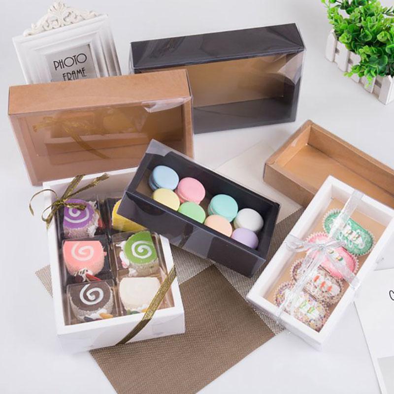 Gift Wrap 10pcs Packaging Box Kraft Clear PVC Window With Transparent Lid For Guests Cookie Cake Candy Party Wedding
Gift Wrap 10pcs Packaging Box Kraft Clear PVC Window With Transparent Lid For Guests Cookie Cake Candy Party Wedding