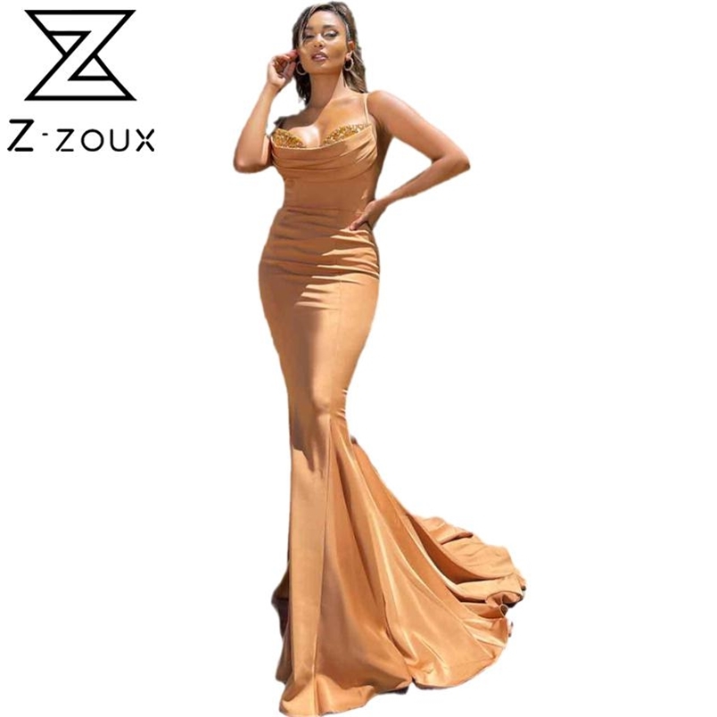Women Dress Temperament Party es Diamonds Backless Wrap Hip Sexy Maxi es High Waist Spaghetti Strap 210513