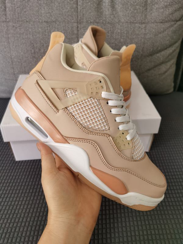 2021 4 Shimmer Basketball Shoes Men Women Brown Orange Silver 4s Sports Sneaker