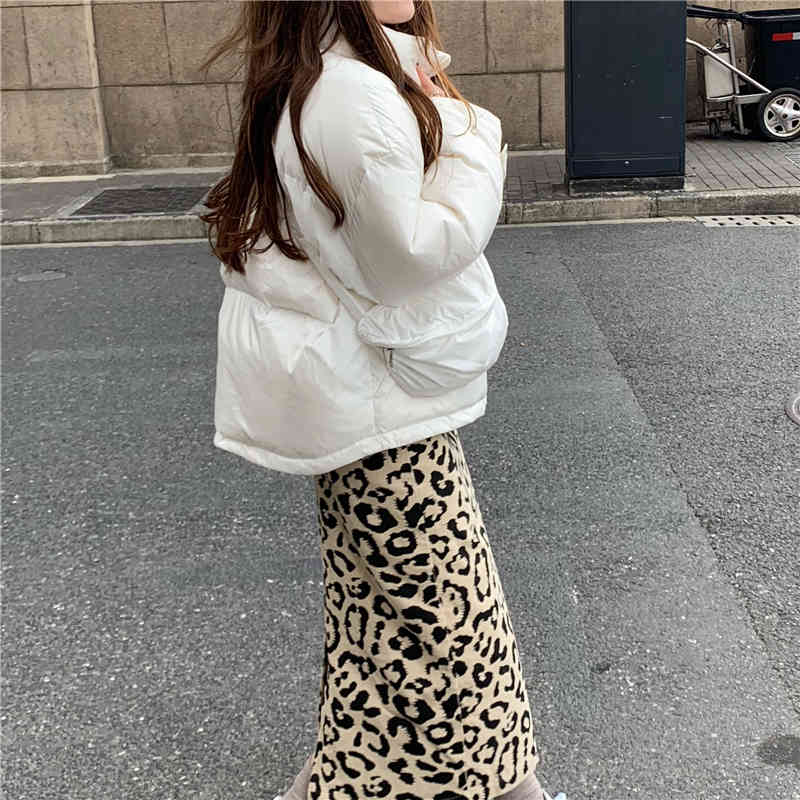 OL Autumn Winter Jacket Women Bread Clothes Casual Elegant Warm Coat Solid Loose Outwear Parkas Female with Bag 210421