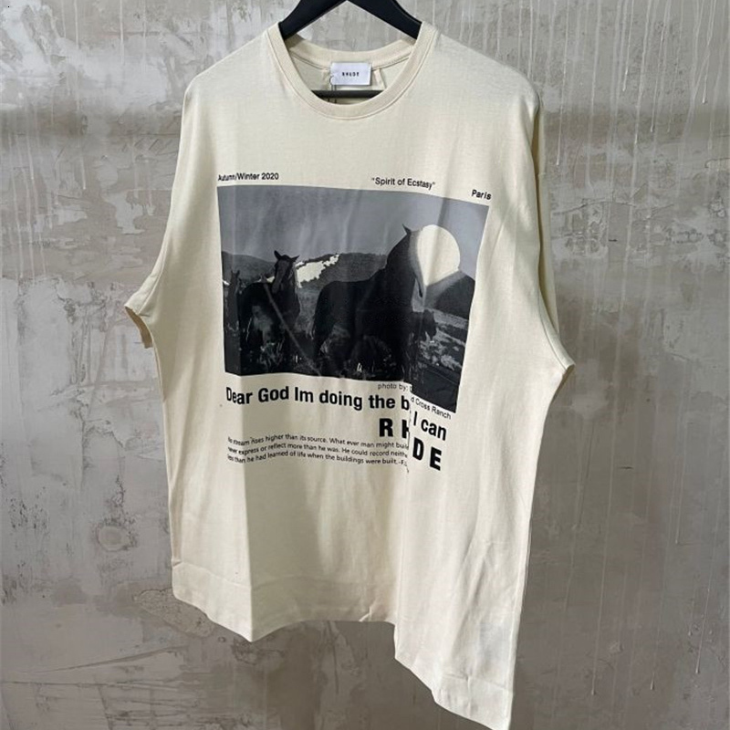 Summer New Rhude T-shirts Horse Printing Men Women Short Sleeve Retro High Quality Casual Streetwear O-neck Rh Tshirts, White;black
Summer New Rhude T-shirts Horse Printing Men Women Short Sleeve Retro High Quality Casual Streetwear O-neck Rh Tshirts, White;black