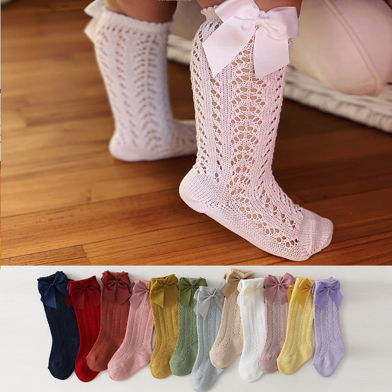 0-7 Years Summer Kids Socks With Bow Baby Girls Long Knee High Cotton Hollow Out Toddlers Mesh Children Princess Sock
0-7 Years Summer Kids Socks With Bow Baby Girls Long Knee High Cotton Hollow Out Toddlers Mesh Children Princess Sock