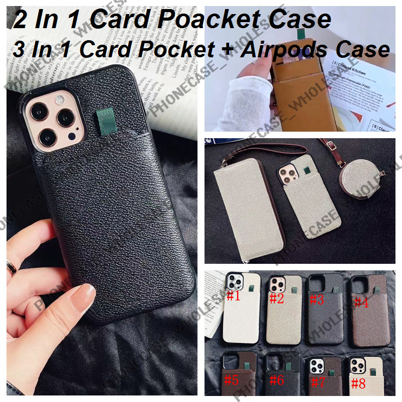 Designer Excellent Card Pocket Wallet Leather Phone Cases for Iphone 12 11 Pro Max 11P X XR XSMax 7P 8P 7 8 with Airpods Case Set 08172220
Designer Excellent Card Pocket Wallet Leather Phone Cases for Iphone 12 11 Pro Max 11P X XR XSMax 7P 8P 7 8 with Airpods Case Set 08172220