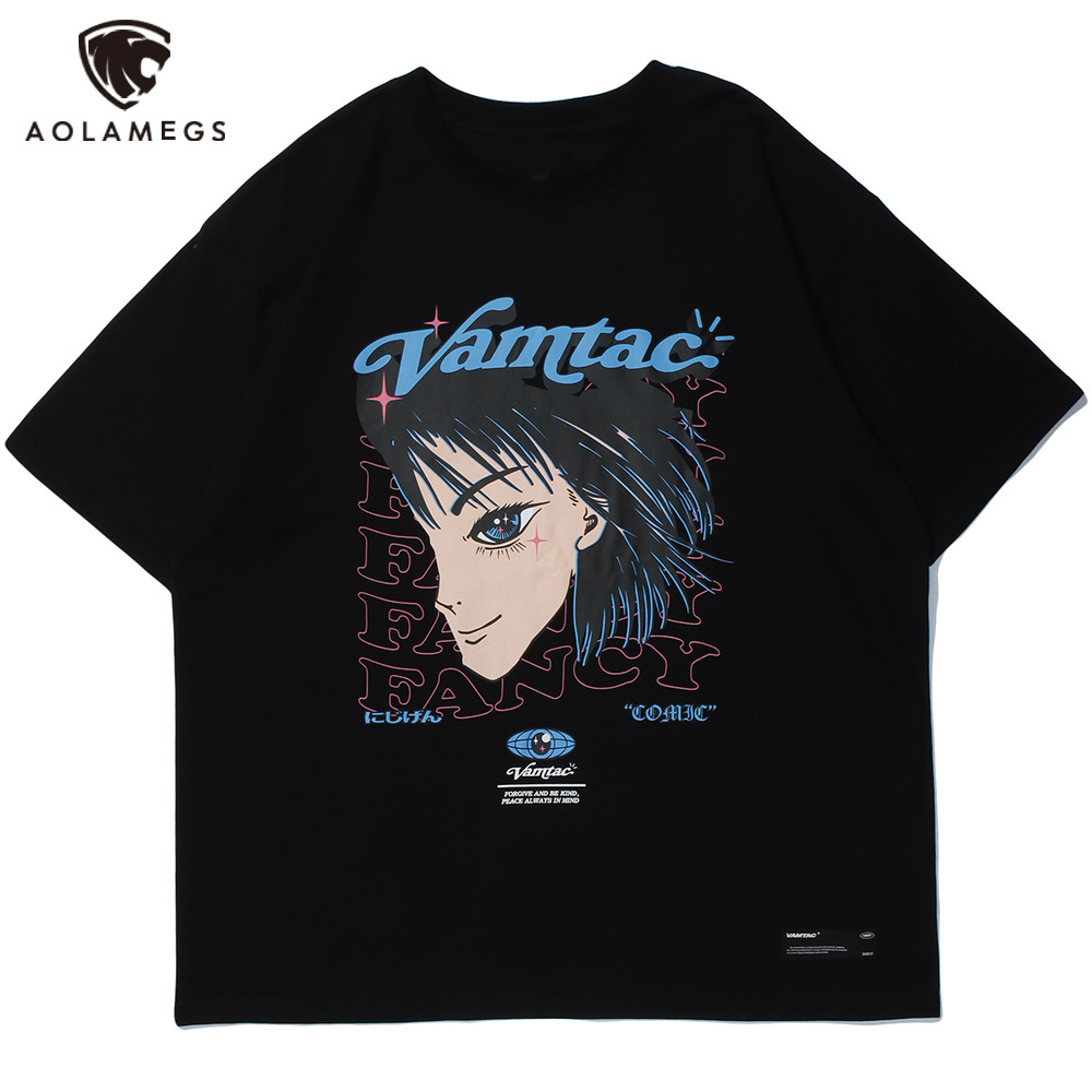 Men's Polos Aolamegs men's T-shirt comics printed oversized cotton casual male shirt all-match harajuku streetwear summer, White
Men's Polos Aolamegs men's T-shirt comics printed oversized cotton casual male shirt all-match harajuku streetwear summer, White
