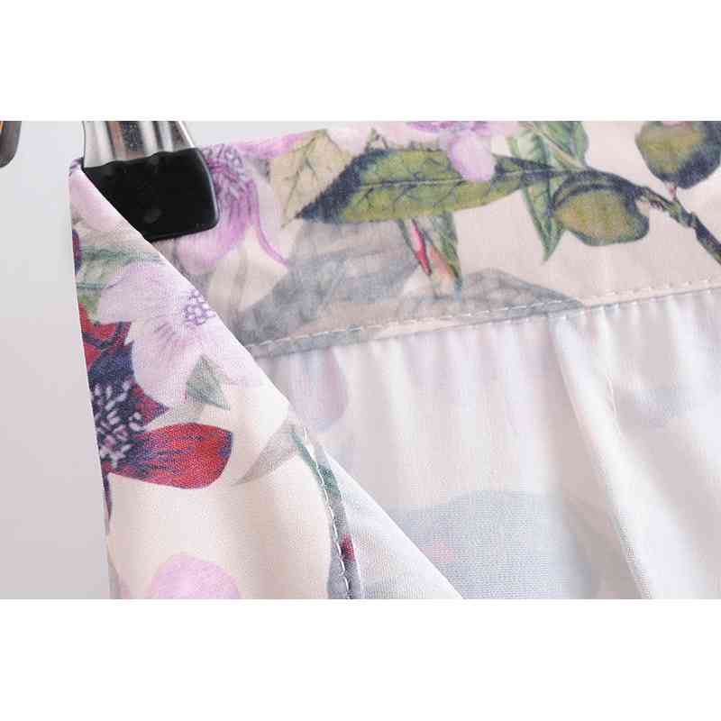 Summer Fashion Casual Boho Print Wide Leg Pants Women Holiday Style High Waist Zipper Female Chic 210514