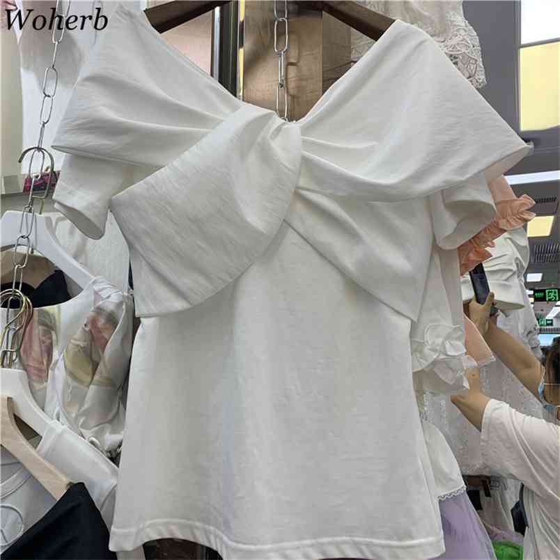 Elegant Bow Cross Solid T-shirt Women Casual All Match Tops Summer Korean Fashion Clothes Chic Tee Shirts 210519, Black
Elegant Bow Cross Solid T-shirt Women Casual All Match Tops Summer Korean Fashion Clothes Chic Tee Shirts 210519, Black