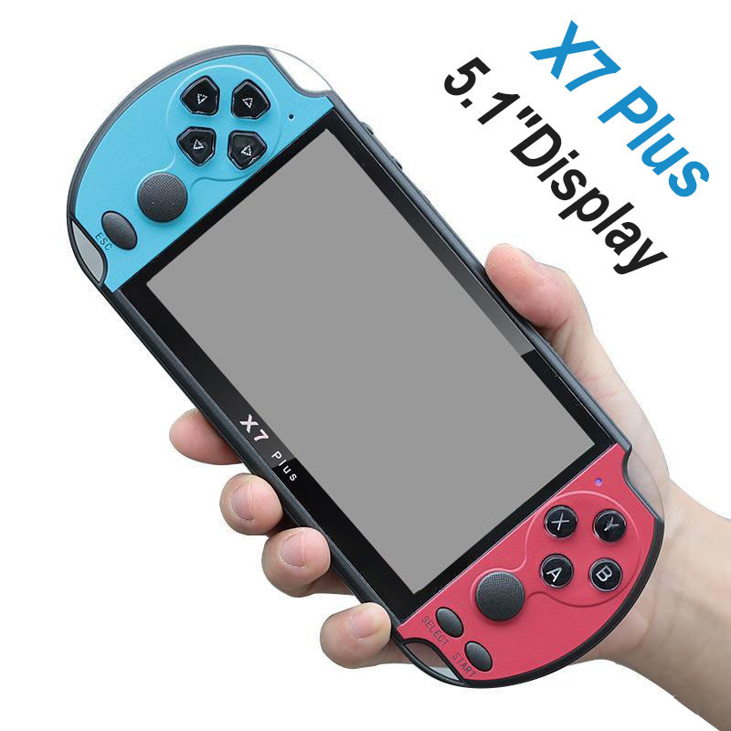 NEW 8GB X7 PLUS Handheld Game Player 5.1 Inch Large PSP Screen Portable Games Console MP4 Players TV Video for GBA NES Game with Retail Box
NEW 8GB X7 PLUS Handheld Game Player 5.1 Inch Large PSP Screen Portable Games Console MP4 Players TV Video for GBA NES Game with Retail Box